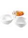 SYMPHONY Melamine,White - Divided Trays &amp; Platters
