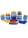 SULUNZEGER Food Storage Containers, Fridge Organizers Storage, Kitchen Organizer Container Box, Reusable, Disposable, Dishwasher Microwave Freezer Safe, BPA Free (25 pcs containers and 25 pcs lids)