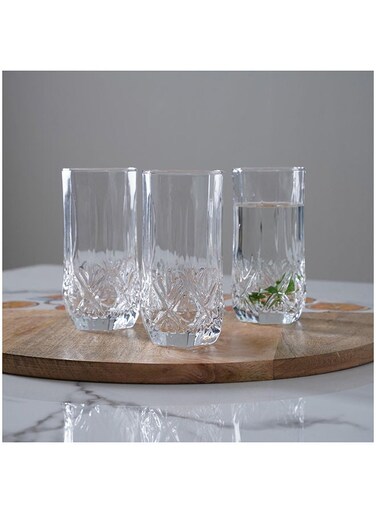 Home Brighton 3-Piece Highball Tumbler Set 310ml - Clear