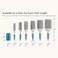Osensia Medium Round Brush - Ceramic Hair Brush For A Smooth Salon Style Look - Professional Brushing Brush Ideal For All Hair Types - 43 Mm