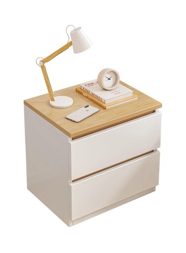 Night Stand with 2 Drawers, Bedroom Nightstand, Modern Wood End Side Table with 2 Drawers, Bedside Table Small Dresser, for Bedroom Nursery Closet Living Room (Size : 40cm)