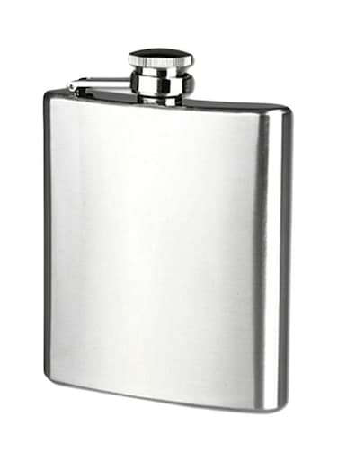 Hip Flask Silver 21x7x7cm