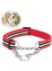 ELECDON 1 Pcs Reflective Martingale Dog Collar - Adjustable Soft Neoprene Padded Nylon Collar for Puppies, Medium and Large Dogs - Breathable &amp; Comfortable for Night Safety (Red, Large)