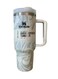 40 Oz Tumbler with Handle and Straw &acirc;&euro;&ldquo; Leak Resistant Flip Lid, Vacuum Insulated, Stainless Steel Portable Travel Mug &acirc;&euro;&ldquo;. Keeps Drinks Hot or Cold for Hours