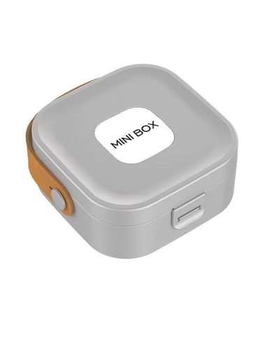 Modern Grey Multi-Purpose Organizer Box - Compact Storage for Headphones, Rings, USB Cables &amp; Office Supplies, Sleep Anti-Scratch Case for Men/Women