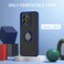 Case for Honor X5B Case Cover With 2Pack Screen Protector Metal Ring Holder Grip Kickstand Car Magnetic Mount Shockproof Matte Hard Back Bumper Case for Honor X5B Blue
