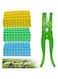 Junniu 300PCS Livestock Goat Ear Tags Labels for Sheep Pig Livestock Dog Animal Deer Farm Horse Cow Cattle, with 1PCS Ear Tags Applicator, 001-100 Number