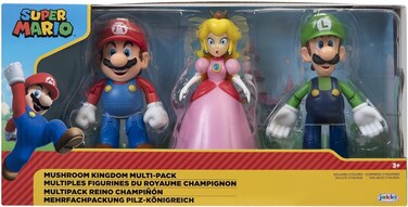 Nintendo World Of Nintendo New 2018 Mushroom Kingdom Diorama Gift Set - 3 Figure Pack Action Figure Pack