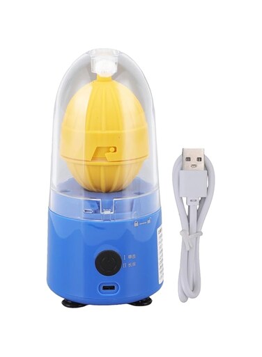 01 02 015 Egg Scrambler, Electric Golden Egg Maker Anti Slip Silicone Bottom Egg Yolk Mixer Portable Golden Eggs Scrambler Egg Scrambler Shaker Kitchen Gadgets, Dishwasher