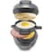 Breakfast Sandwich Maker, Red, Non-stick Coating, Double Pan Frying, 1800W Electric Burger Machine with Hot Pot Grill, 25x25cm Cooking Surface