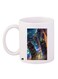 City Printed Ceramic Coffee Mug White/Blue/Red