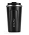 Insulated Travel Coffee Mug, Double-Wall Vacuum Stainless Steel Thermos Cup, Leak-Proof Flip Lid for Hot and Cold Drinks, Black