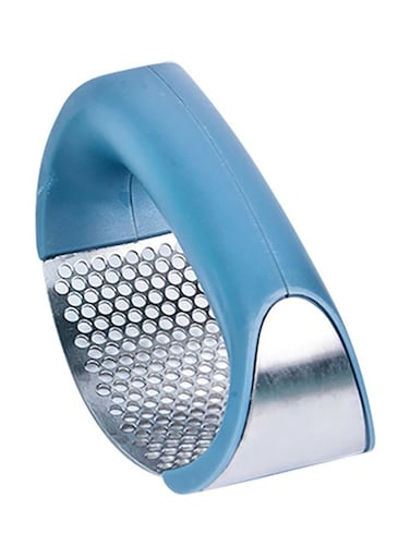 Steel Garlic Crusher Blue/Silver