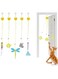 BonGu Interactive Cat Feather Toys 5 Pcs, Cat Teaser Retractable, Hanging Cat Toys Indoor Kitten Play Chase Exercise, Mental Physical Stimulation for All Breeds and Species