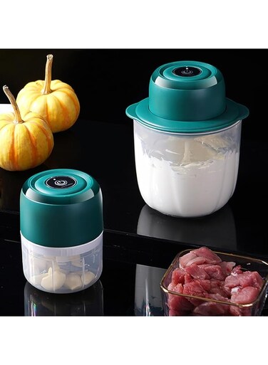 VAODO 2-in-1 Electric Mixer, Cordless Portable Egg Beater, Mini Electric Onion Chopper, Children's Food Supplement, Suitable for Kitchen Baking and Cooking