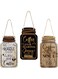 Jetec 3 Pcs Coffee Bar Decor Sign Mason Jar Wall Hanging Plaque Farmhouse Kitchen Decor Wooden Coffee Decor Sign for Kitchen Home Living Room Wall Decorations
