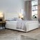 Peaceful Haven Upholstered Queen Size Bed (150 X 190 CM) Beige Color