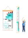 Baby Height Growth Chart, Canvas Height Measuring Chart for Kids Child Toddler Boys Girls, 79" x 7.9" 20 x200cm Hangable and Removable Waterproof Wood Ruler for Wall Room Nursery D&eacute;cor (Dinosaur)