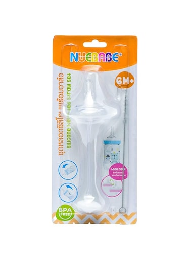 Nuebabe Silicone Straw Transparent