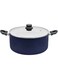 Raj Nonstick Induction Cooking Pot With Glass Lid, 24 Cm, RNC024, Curry Pot , Non Stick Pot , Cooking Pot , Casserole
