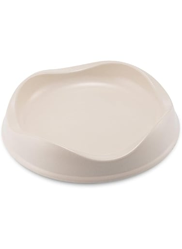 Beco Sustainably Made Bamboo Whisker Friendly Cat Food Bowl, Non-Slip Base, Easy Clean, Natural