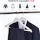 D'HOME 20-Pcs Wooden Hangers &ndash; 40cm Natural Lotus Wood Coat Hangers with 360&deg; Swivel Chrome Hook, Non-Slip Bar &amp; Notches &ndash; A-Grade Quality for Suits, Shirts, Pants, Kandora, Abaya (White Wood Finish)