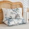 Luna Home King size, 6 pieces, duvet cover set, tree with blue and grey leaves.