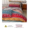 Luna Home Queen size 6 piece duvet cover set,  colourful bohemian bedding.