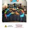 Luna Home Single size 4 piece bedding set with  duvet cover 3D black color.