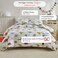 Luna Home Single size 4 piece bedding set with dinosaur pattern duvet cover.