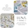 Luna Home Single size 4 piece bedding set with dinosaur pattern duvet cover.