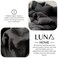 LUNAHOME-Single size 4 pieces bedding set, Washable Cotton Black Color.