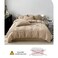 LUNAHOME-Queen size 6 Pieces bedding Set, Washable Cotton Beige Color.