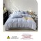 LUNAHOME-Queen size 6 Pieces bedding Set, Washable Cotton Light Blue  Color.