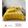 LUNAHOME-Queen size 6 Pieces bedding Set, Washable Cotton Yellow Color.