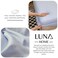LUNAHOME-3 Pieces Fitted Bedsheet Set, Washable Cotton, Light Blue Color, Queen Size.