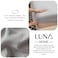 LUNAHOME-3 Pieces Fitted Bedsheet Set, Washable Cotton, Light Grey Color, Single Size.