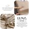 LUNAHOME-3 Pieces Fitted Bedsheet Set, Washable Cotton, Beige Color, Queen Size.