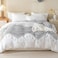 LUNAHOME-King size 6 piece boho bedding set in black and white without filling.