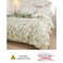 LUNAHOME-Queen size 6 piece bedding set brown floral print super soft quality.