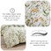 LUNAHOME-Queen size 6 piece bedding set brown floral print super soft quality.