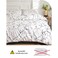LUNAHOME-6 piece Queen size bed linen set in Scandinavian style with marble pattern.