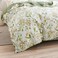 LUNAHOME-King size 6 piece bedding set brown floral print super soft quality.