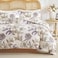 LUNA Home-Queen size 6-piece floral damask duvet cover set.