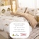 LUNA Home-Queen 6-piece beige duvet cover set featuring a beautiful rose design and reversible style.