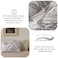 LUNA Home-Queen size 6-piece 3D duvet cover set vintage print.