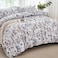 LUNA Home-King size 6-piece blue bedding set featuring a botanical floral design duvet cover.