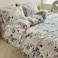 Luna Home-King size 6-piece duvet cover set with blue roses.