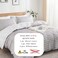 LUNA Home-Queen size 6 pieces Bedding Set without filler, Posh Stripe Design