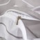 LUNA Home-Queen size 6 pieces Bedding Set without filler, Posh Stripe Design